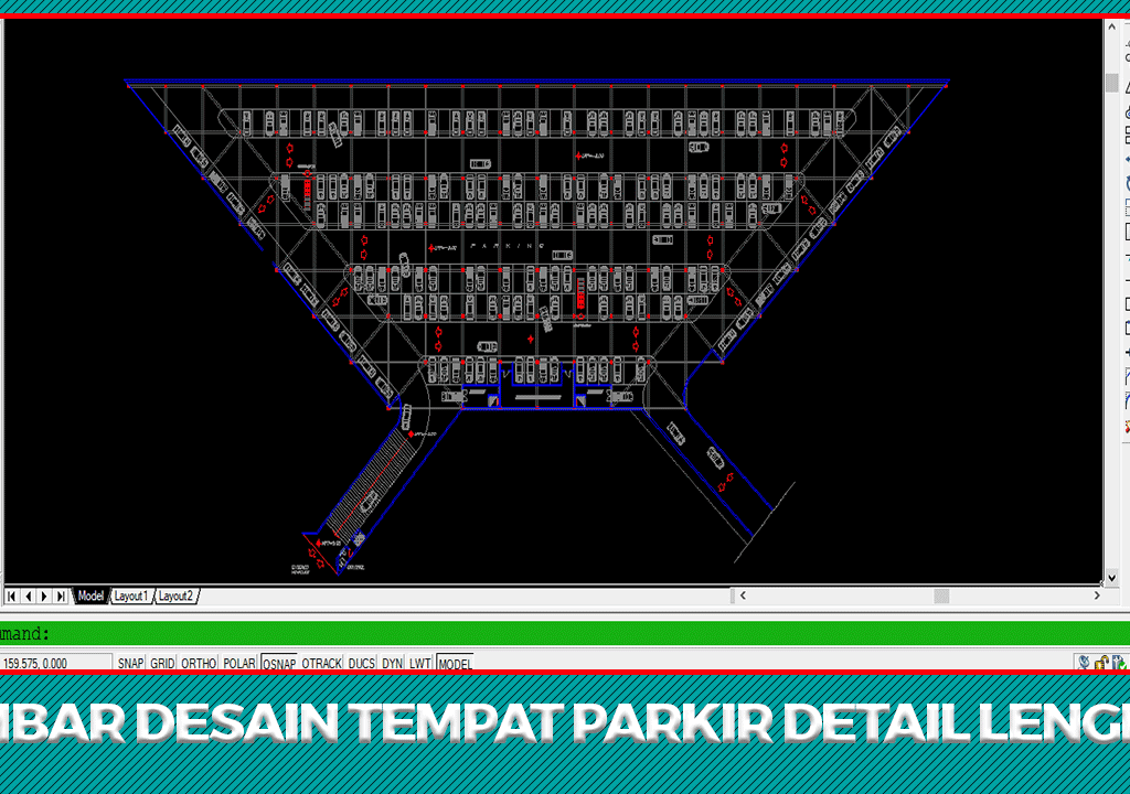 Download Gambar Desain Tempat Parkir File DWG AutoCad