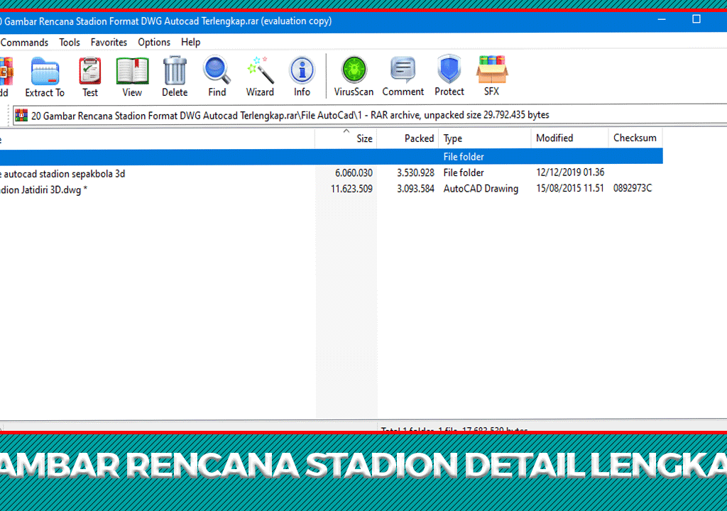 Download Gambar Rencana Stadion Format DWG Autocad Terlengkap