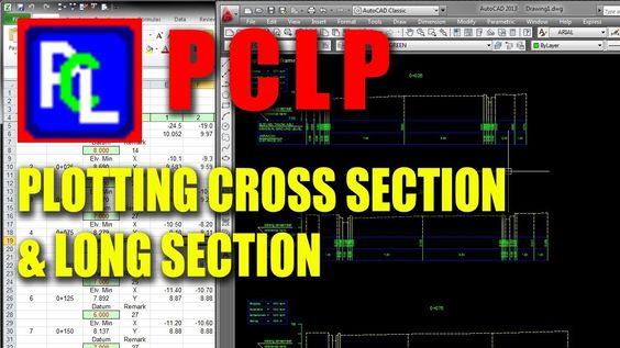 Download Program PCLP (Plan, Cross Section and Longitudinal Profile Program) + Contoh File Perhitungan