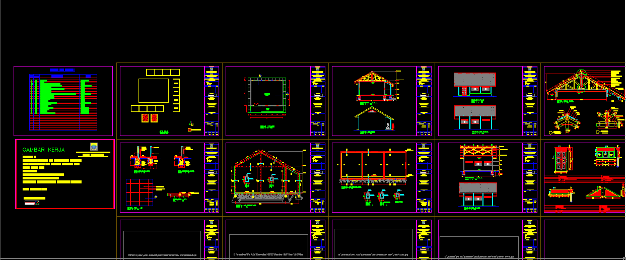 Download Bangunan Gedung SMP + Bestek Lengkap DWG AutoCAD