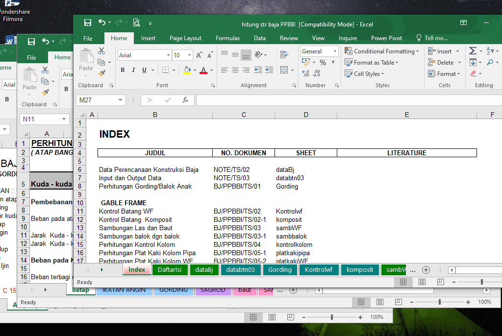 Download File Excel Perhitungan BAJA Terlengkap.