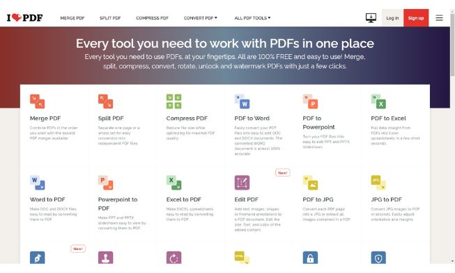 Tools Convert PPT to PDF 2 Ilovepdf