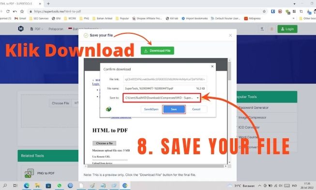 html to pdf converter 8 Save Your File