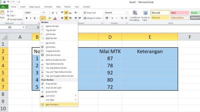 Cara Membuat Tabel di Excel Borders-01