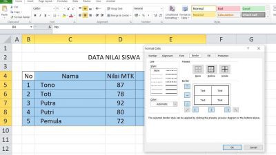 Cara Membuat Tabel di Excel Borders-03 