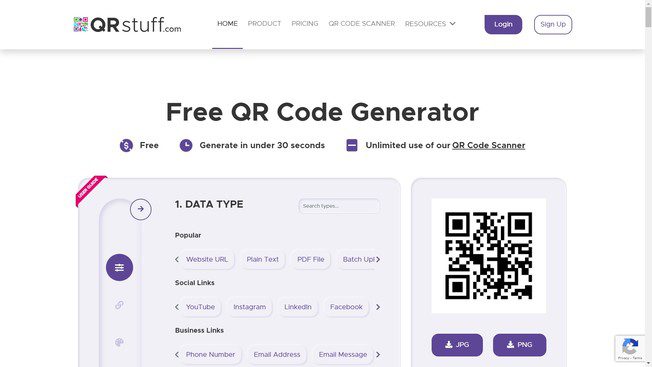 qrstuff.com QR Code Generator Online