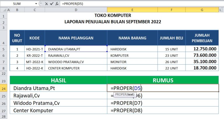 Rumus Terbilang Excel Untuk Mengubah Angka Menjadi Huruf | BETANTT