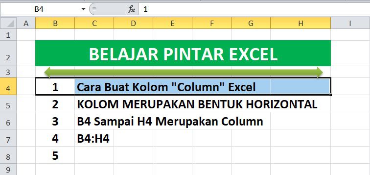 Cara-Membuat-Kolom-atau-Column-di-Excel